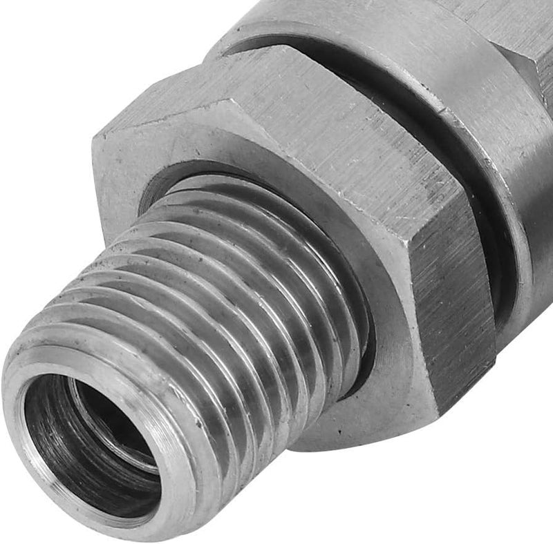 semfeil brew Homebrew 304 Stainless Steel Corny Keg 1/4’’ BSP Ball Lock Post Bulkhead with Poppets 19/32"-18 Gas/Liquid Corny Keg Adapter (Liquid) - Image 2